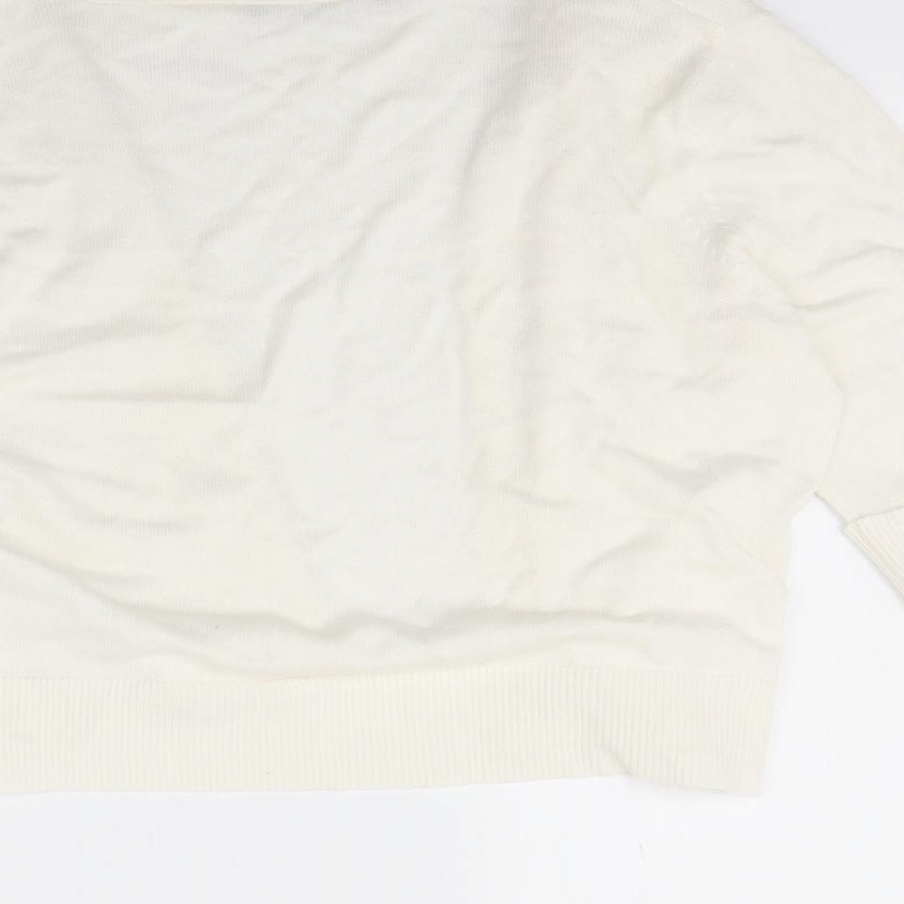 BHS Womens Ivory Cardigan Jumper Size 16