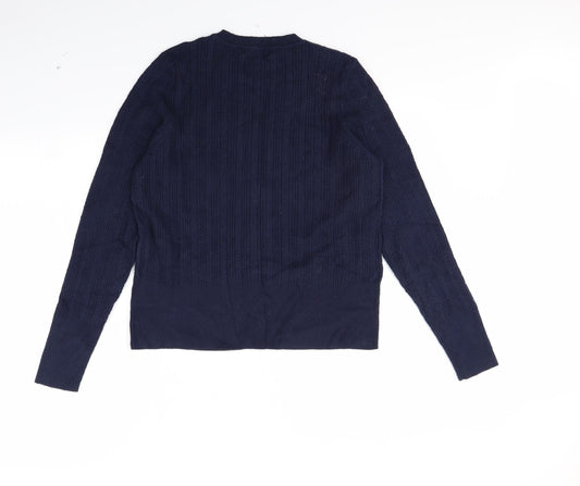m&s Womens Blue Pullover Jumper Size 16