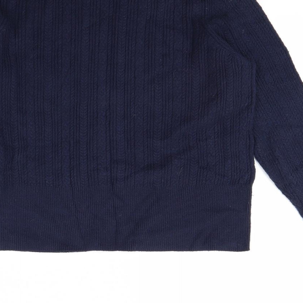 m&s Womens Blue Pullover Jumper Size 16