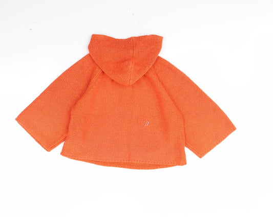 Blue Seven Girls Orange Pullover Hoodie Size 9 Years