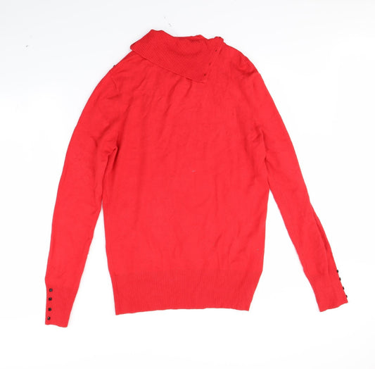 Lakeland Womens Red Pullover Jumper Size 18