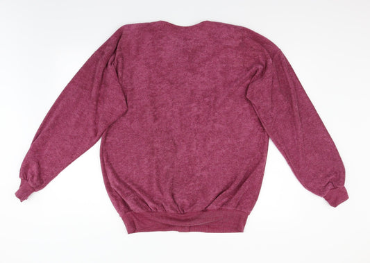 Silverstone Womens Pink Knit Cardigan Jumper Size XL