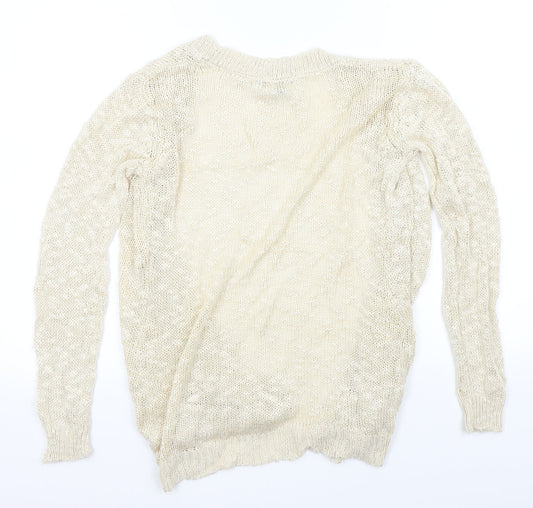 Apricot Womens Beige Cardigan Jumper Size 8