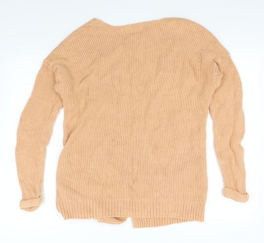 New Look Womens Orange Cardigan Jumper Size 10