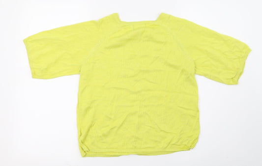 New Look Womens Yellow Cropped Tank Size 8