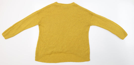 New Look Womens Yellow Pullover Jumper Size L