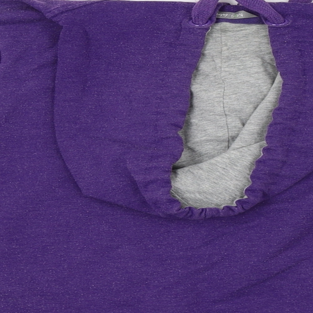 Marks and Spencer Womens Purple Jersey Jacket Size 8