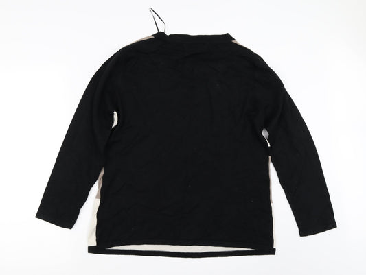 ALEXARA Womens Black Pullover Jumper Size XL