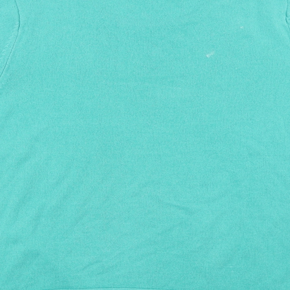 Marks and Spencer Womens Green Pullover Jumper Size 14