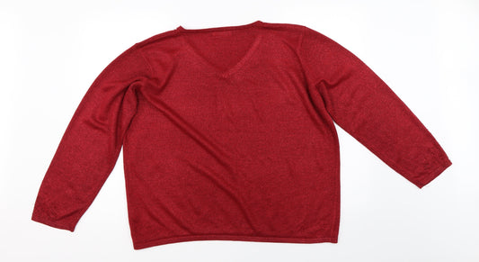 Bonmarché Womens Red Jumper Size L