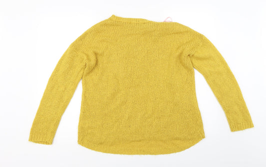 Select Womens Yellow Pullover Jumper Size M