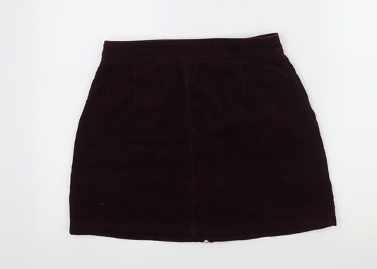 New Look Womens Purple A-Line Skirt Size 10