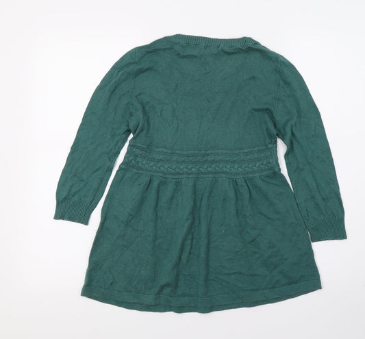 H&M Womens Green Knit Basic T-Shirt Size XS