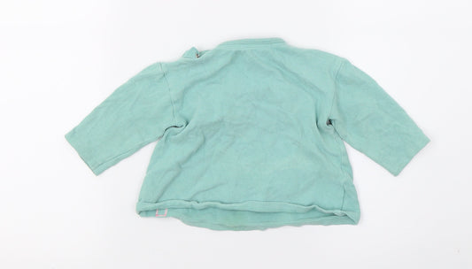 George Girls Green Jersey Basic T-Shirt Size 6-9 Months - Awesome Like my mummy