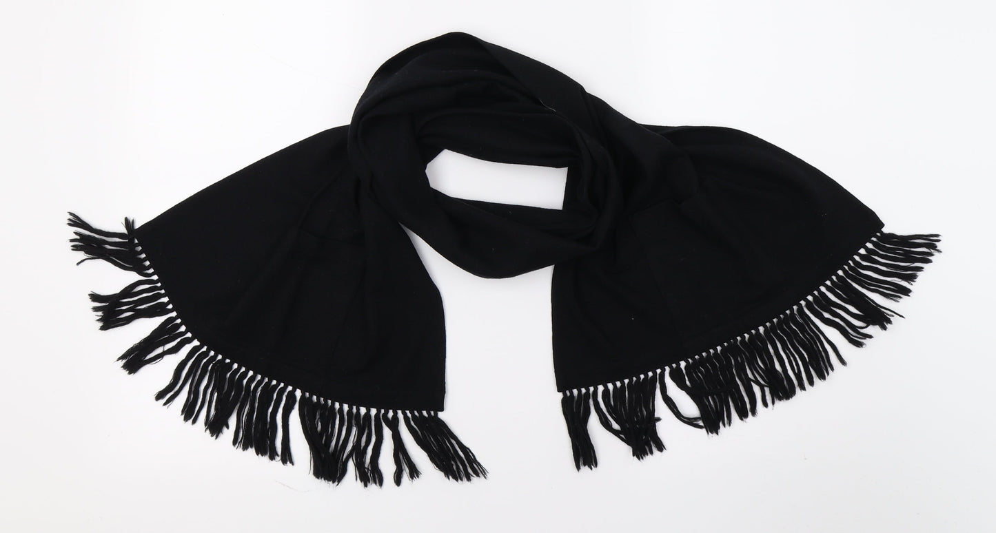 Preworn Womens Black Jersey Scarf