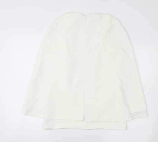 Missguided Womens Ivory Waistcoat Size 6