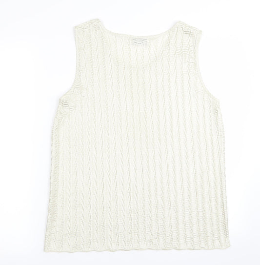 chianti Womens Green Basic Tank Size 14