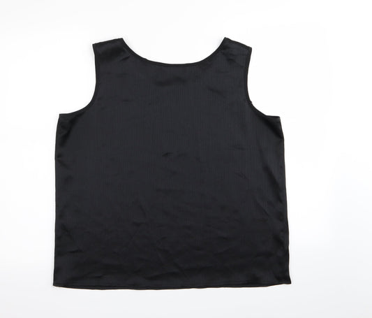 Berkertex Womens Black Basic Tank Size 16