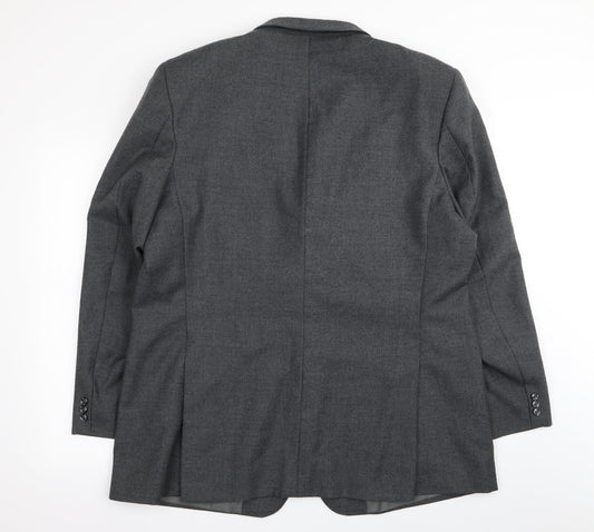 Preworn Mens Grey Jacket Blazer Size 40