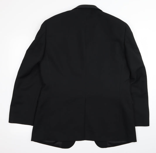 greenwoods Mens Black Jacket Blazer Size 40