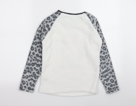 Primark Girls Multicoloured Animal Print Top Pyjama Top Size 10-11 Years