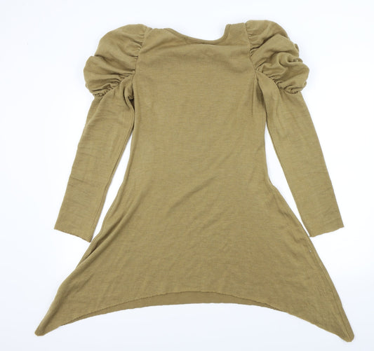 lila Womens Brown Pullover Jumper Size 12