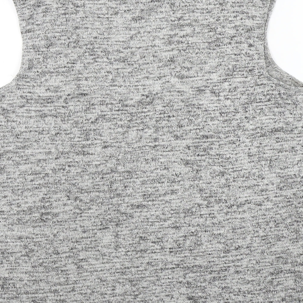 christina charles Womens Grey Basic T-Shirt Size 16