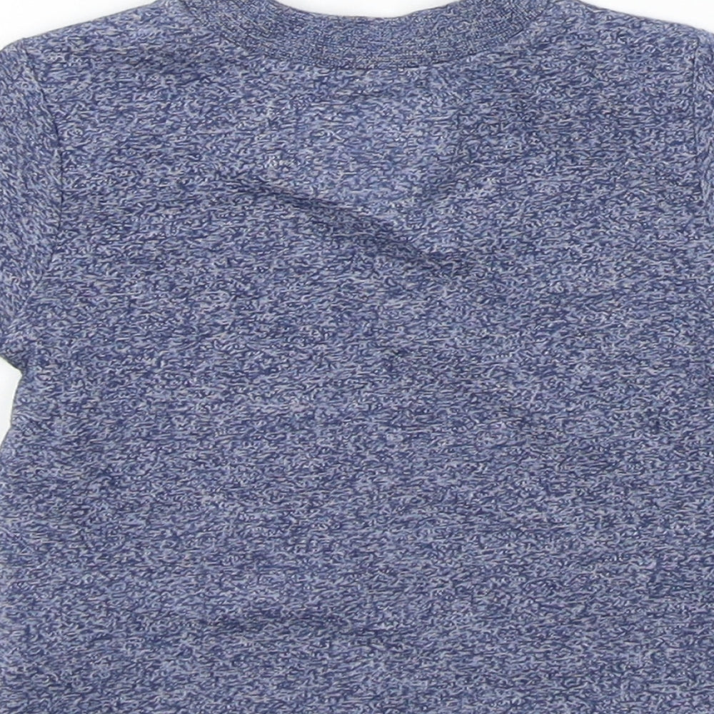 Earlydays Baby Blue Colourblock Basic T-Shirt Size 0-3 Months
