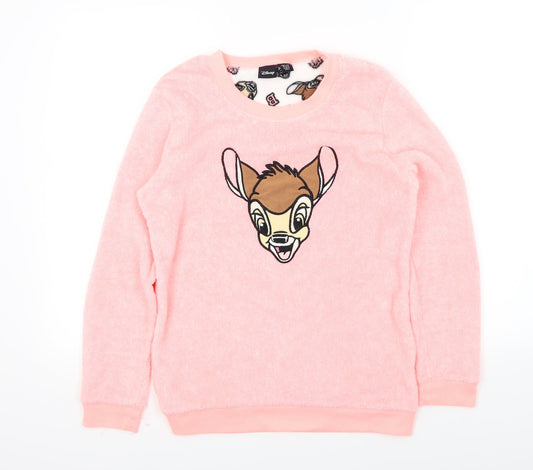 Disney Womens Pink   Pullover Jumper Size 6  - bambi