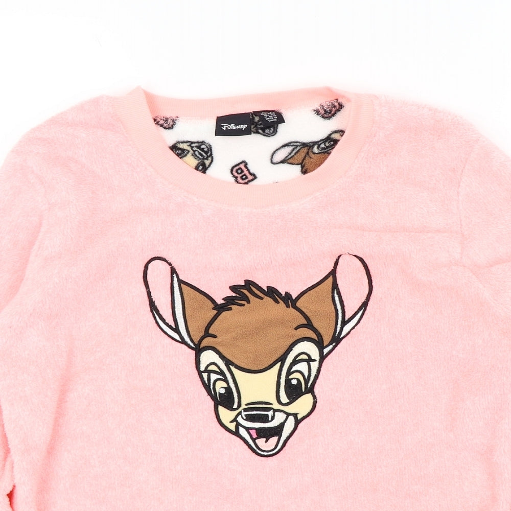 Disney Womens Pink   Pullover Jumper Size 6  - bambi