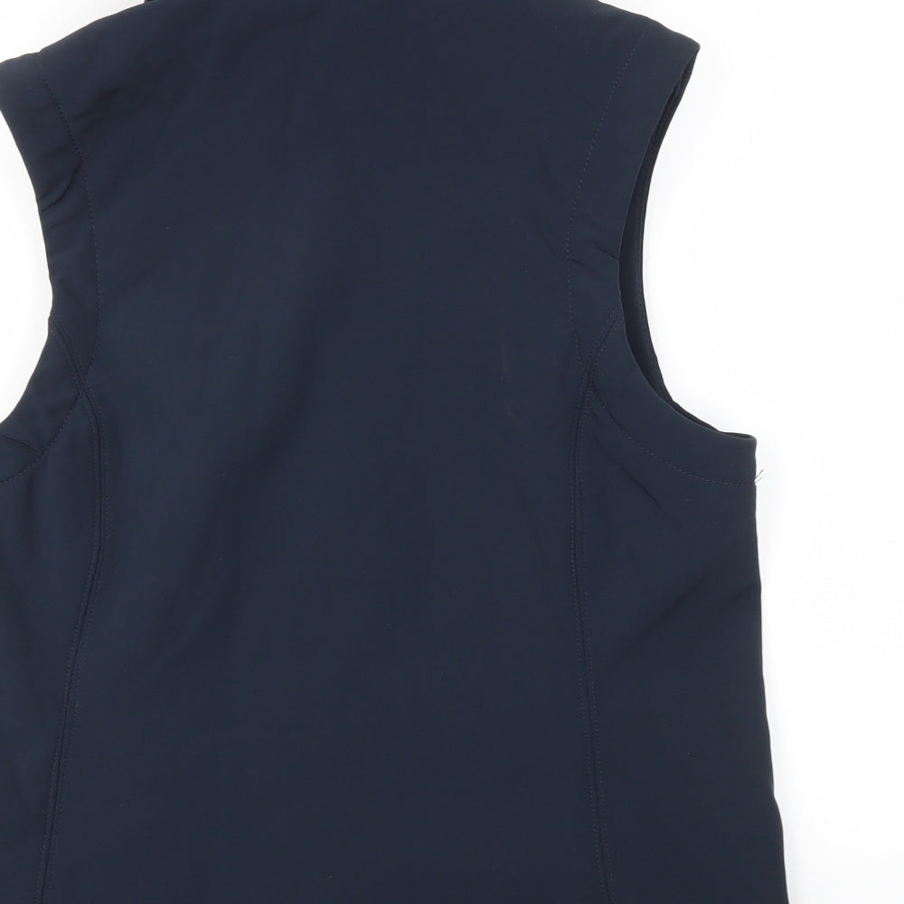 B&C Womens Blue Gilet Coat Size M
