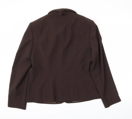 Gerry Weber Womens Brown Jacket Blazer Size 14