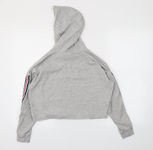 New Look Girls Grey Pullover Hoodie Size 12-13 Years
