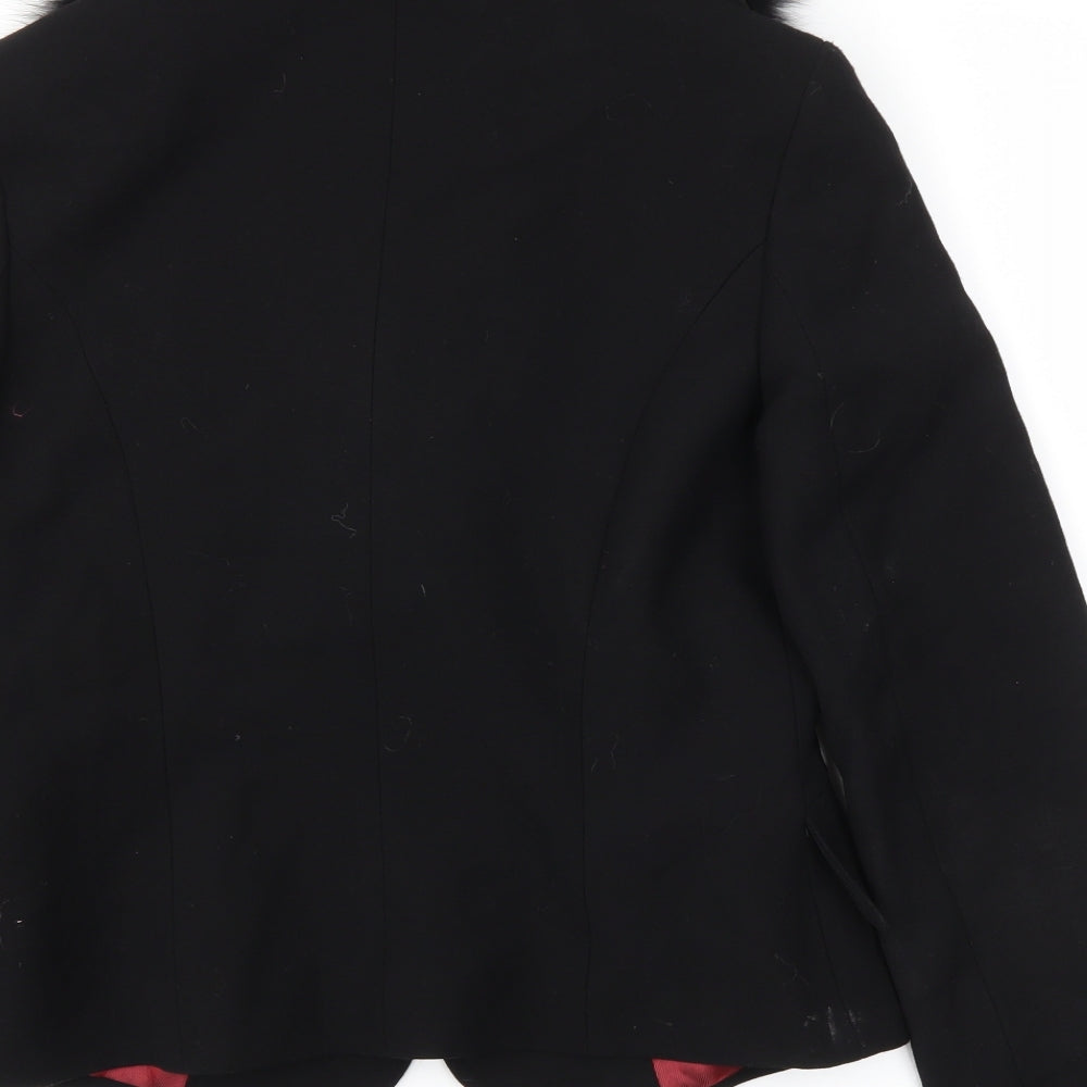 DIANA Womens Black Jacket Blazer Size 10