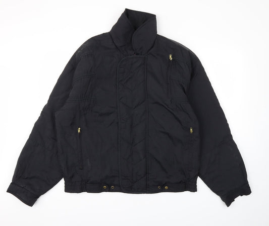 MATELOT Mens Black Jacket Coat Size L
