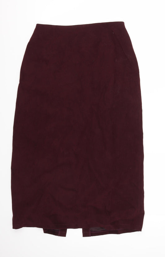 RAPPORT Womens Red Flare Skirt Size M