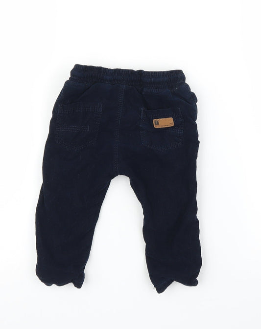 NEXT Boys Blue Corduroy Cropped Jeans Size 3-6 Months