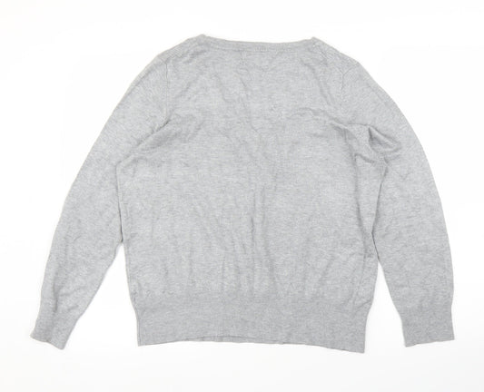 M&S Womens Grey Pullover Jumper Size 18