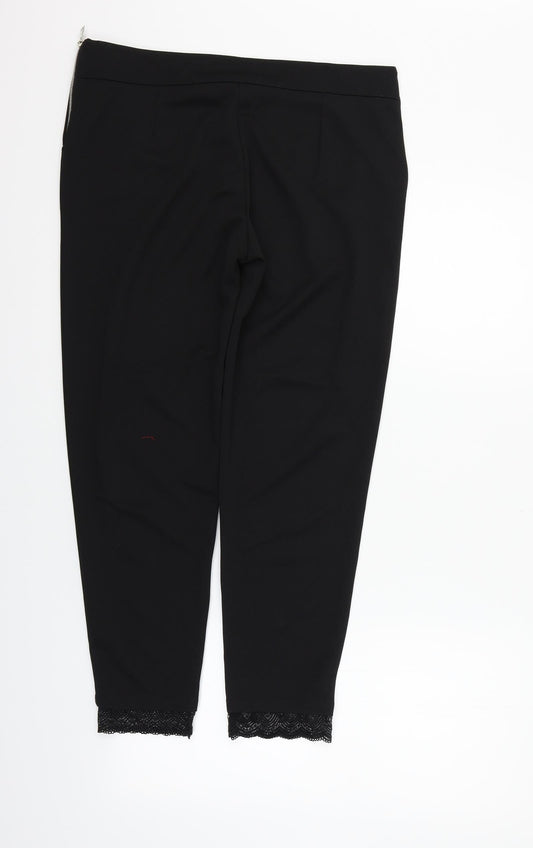 Vogue Fashion Womens Black Trousers Size 2XL L25 in