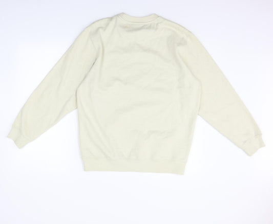 Active Womens Beige Houndstooth Pullover Jumper Size S