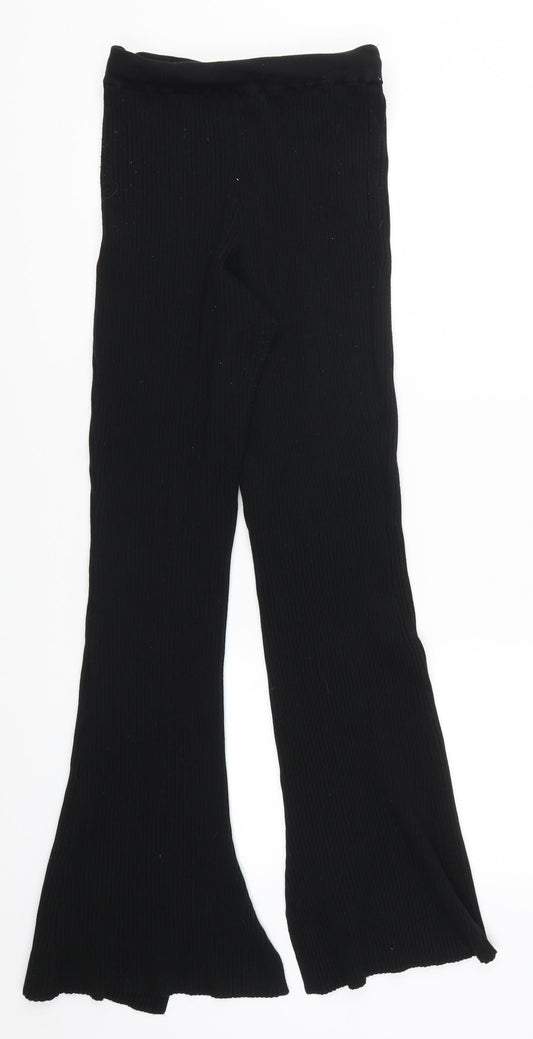 Topshop Womens Black Trousers Size S L31 in