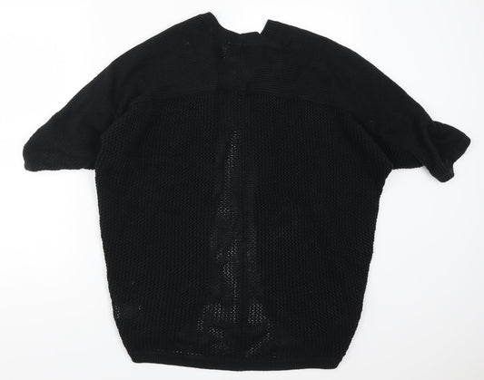Preworn Womens Black Cardigan Jumper Size M