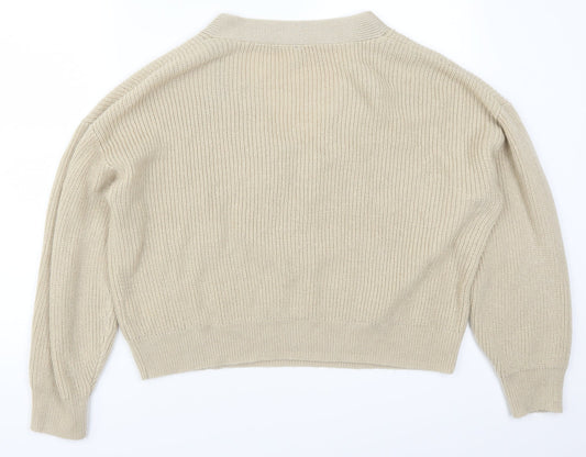 H&M Womens Beige Pullover Jumper Size L