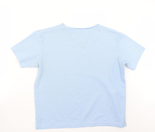 JDV Womens Blue Knit Pullover Jumper Size 10