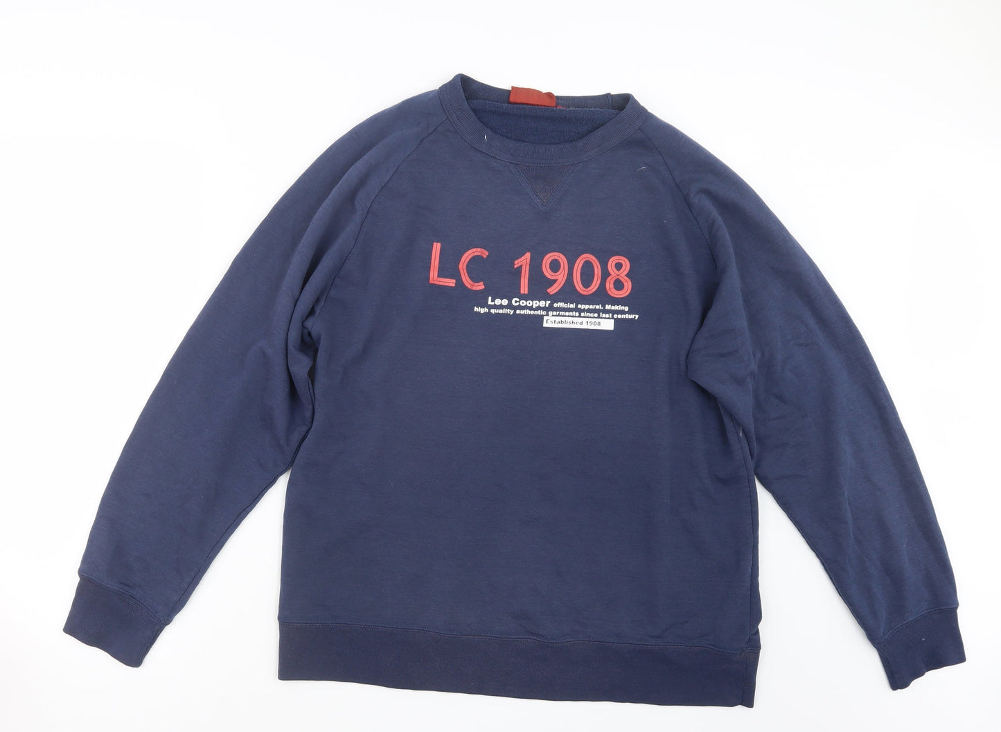 Lee Cooper Mens Blue Pullover Jumper Size S