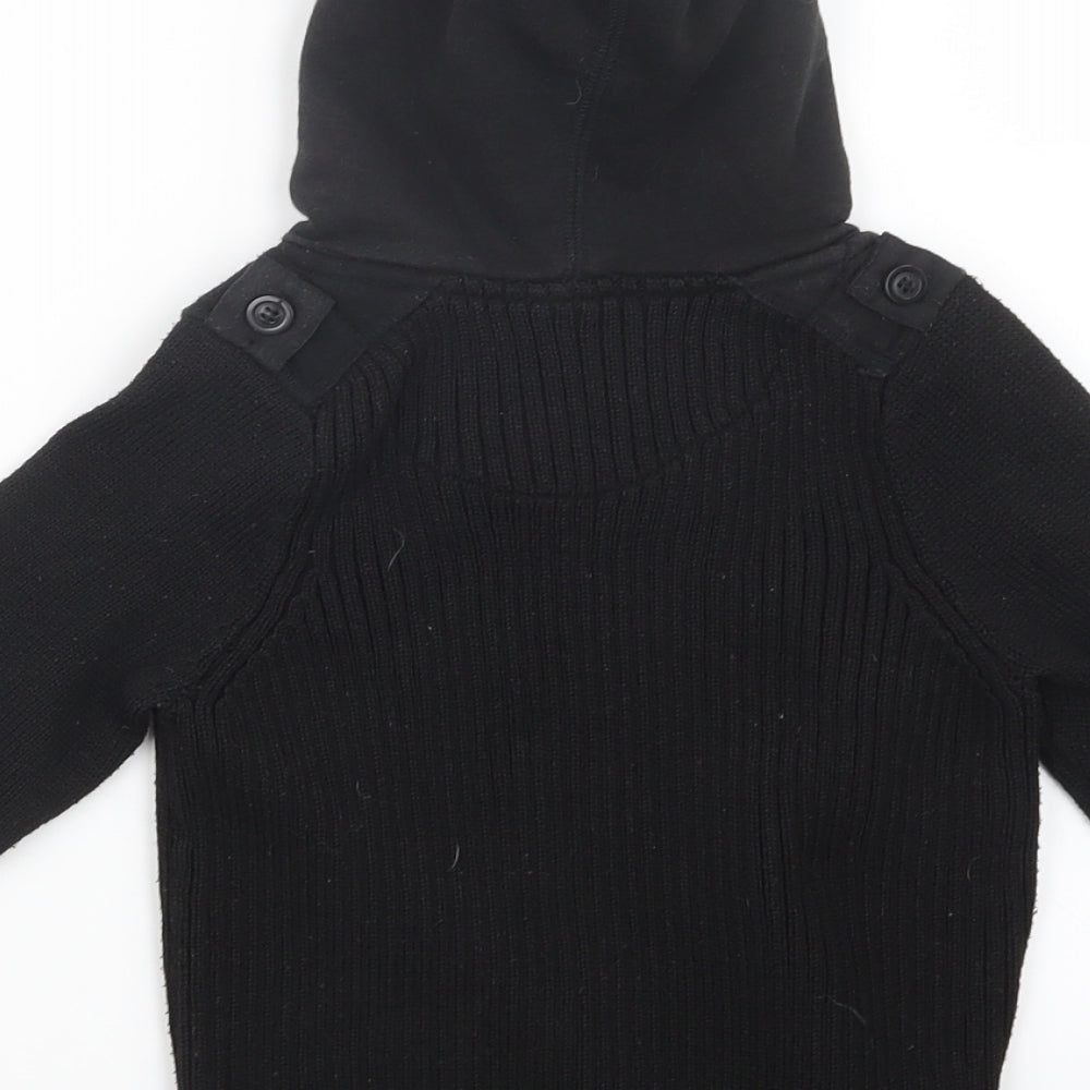 Matalan Boys Black Knit Pullover Jumper Size 3 Years