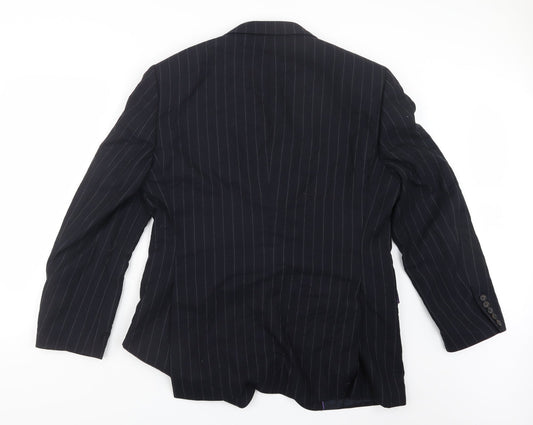 NEXT Mens Blue Striped Jacket Suit Jacket Size 40