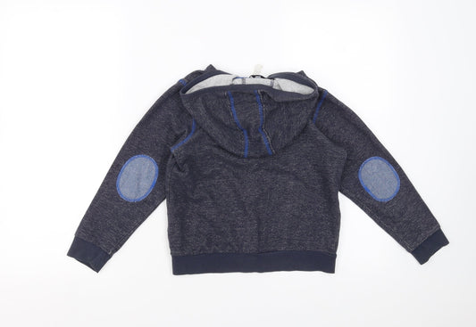 Indigo Collection Boys Blue Full Zip Hoodie Size 6-7 Years