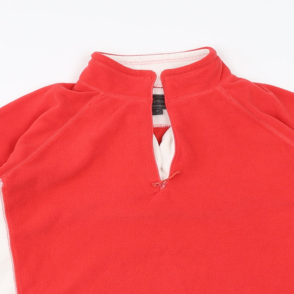 Mountain Life Womens Red Pullover Jumper Size 12