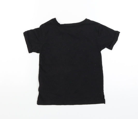 Matalan Girls Black Basic T-Shirt Size 7 Years - Daughter of a Queen